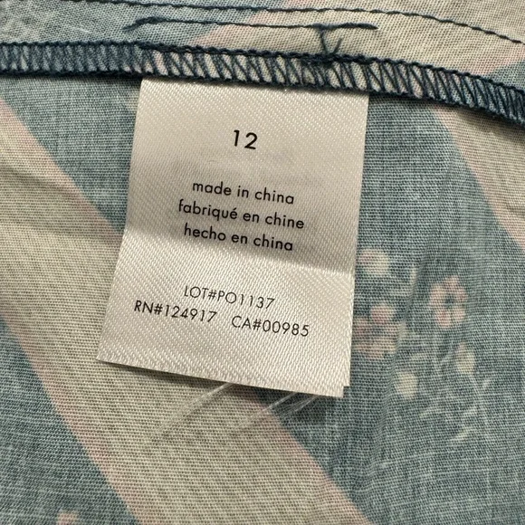 WeWoreWhat Asymmetrical Floral Stripe Midi Skirt Size 12 NWT - Picture 5 of 9